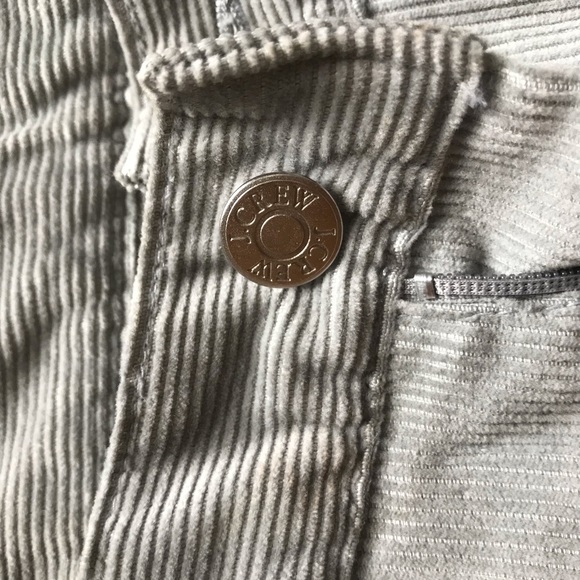 J Crew grey corduroy straight leg pants 4P - Picture 4 of 4